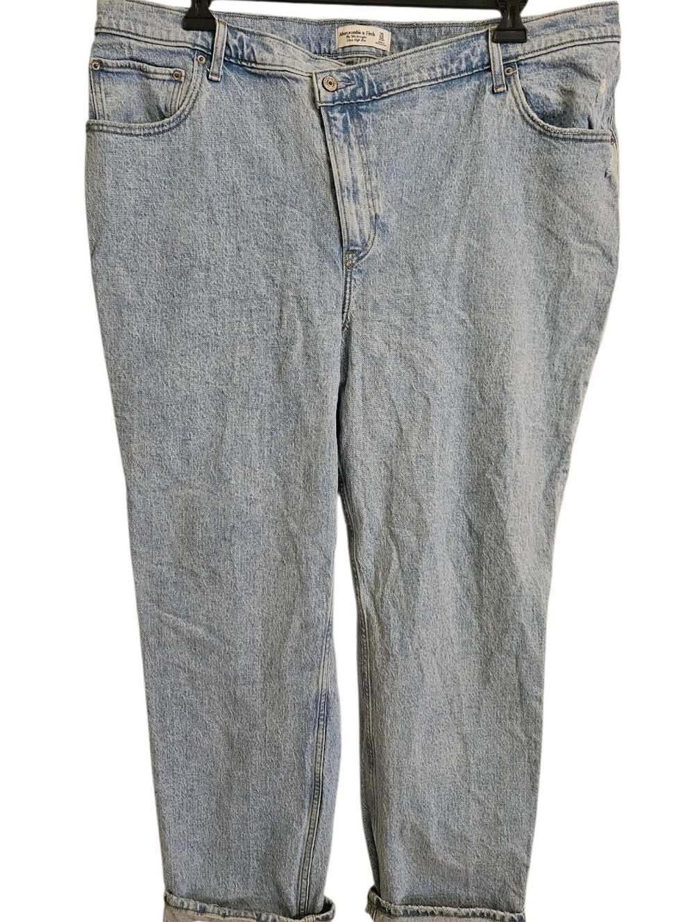 Abercrombie & Fitch 90s Straight Ultra High Rise Crossover jeans lt Acid Sz 20